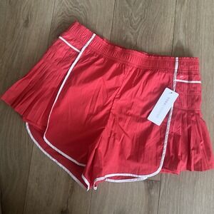 Yogalicious Women's Radiant Courtside Chic Shorts Lined Hibiscus Size XL NEW‎